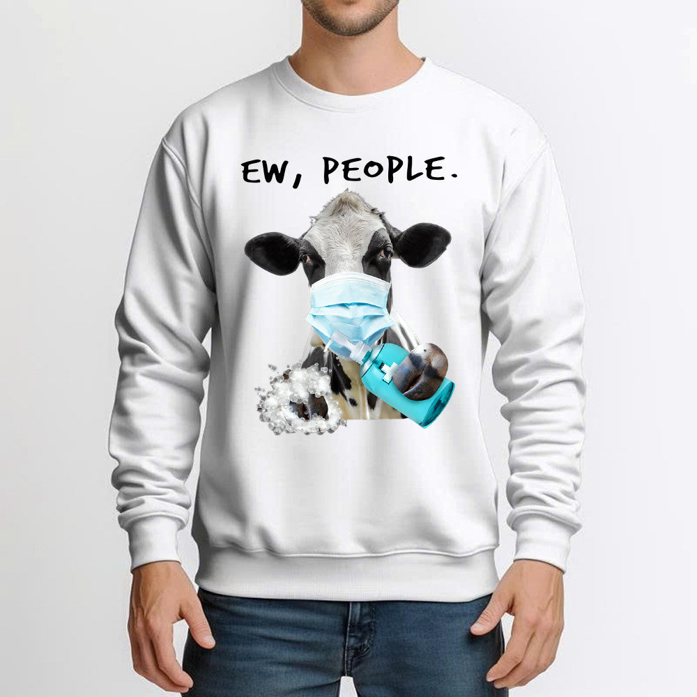 Dairy Cows Know How To Prevent Disease Sweatshirt Unique Cute Cows Apparel Gifts For Patient