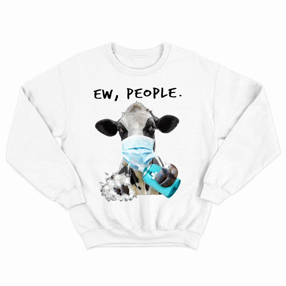 Dairy Cows Know How To Prevent Disease Sweatshirt Unique Cute Cows Apparel Gifts For Patient