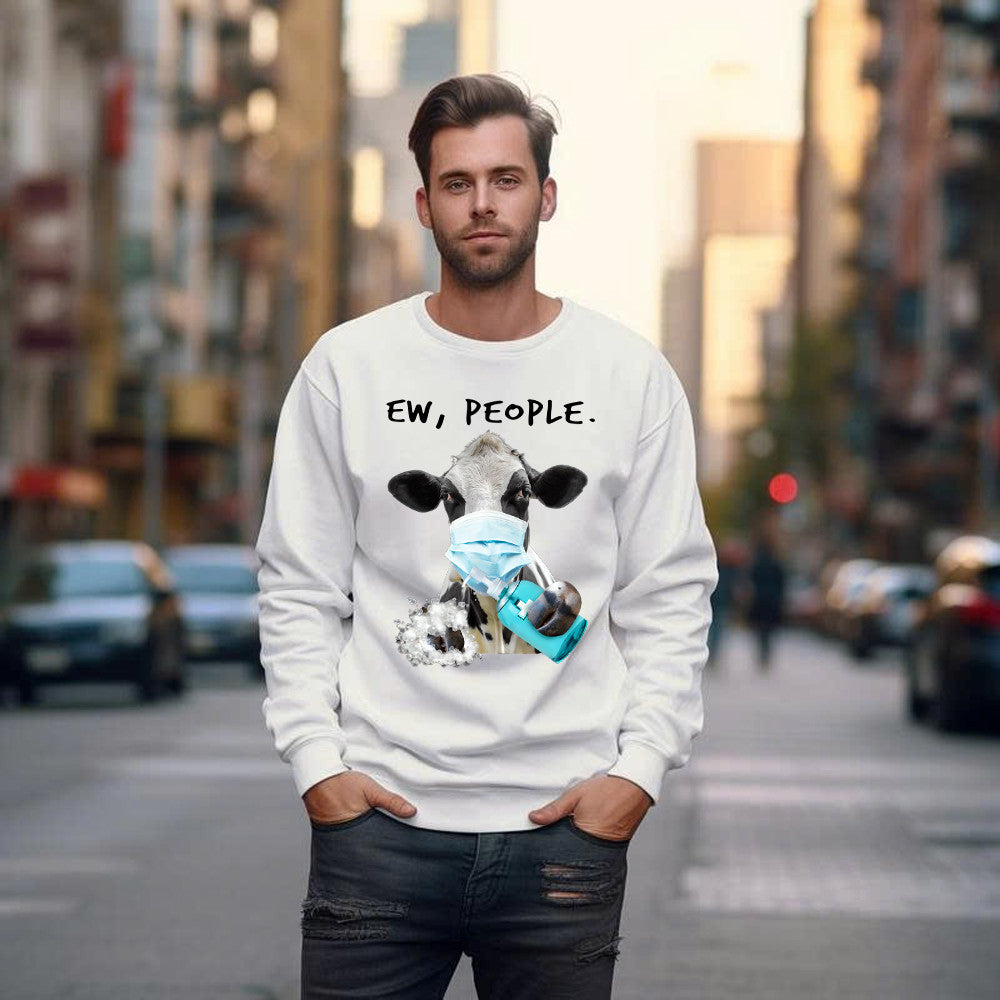 Dairy Cows Know How To Prevent Disease Sweatshirt Unique Cute Cows Apparel Gifts For Patient