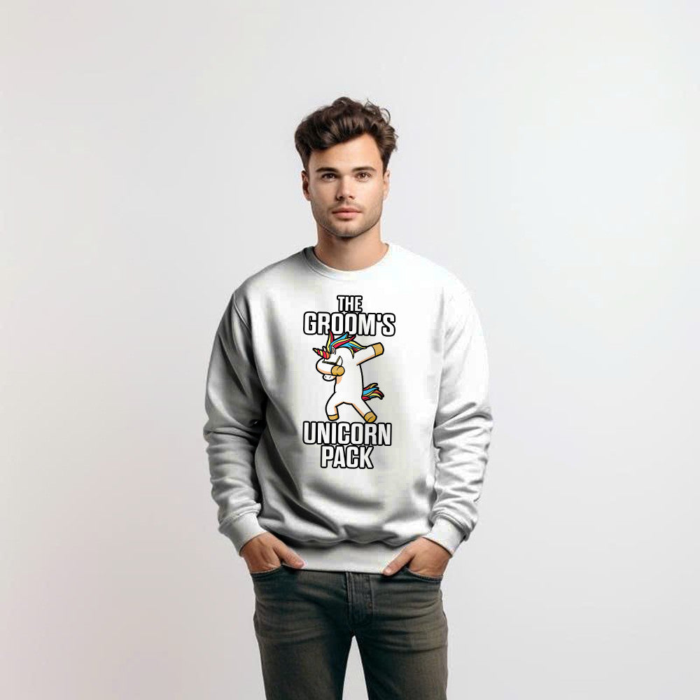 The Groom's Unicorn Pack Sweatshirt Funny Groomsmen Shirt Best Gifts For Groomsmen