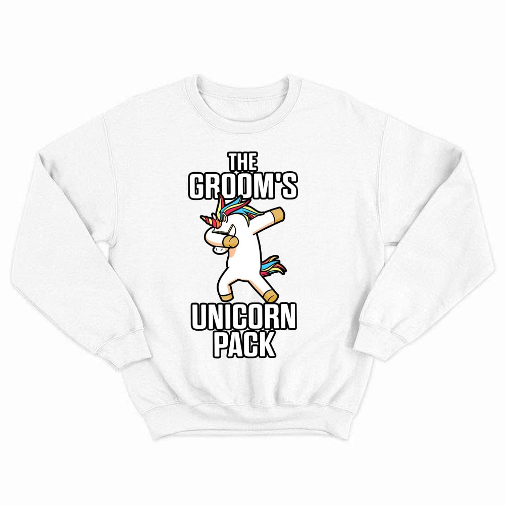 The Groom's Unicorn Pack Sweatshirt Funny Groomsmen Shirt Best Gifts For Groomsmen