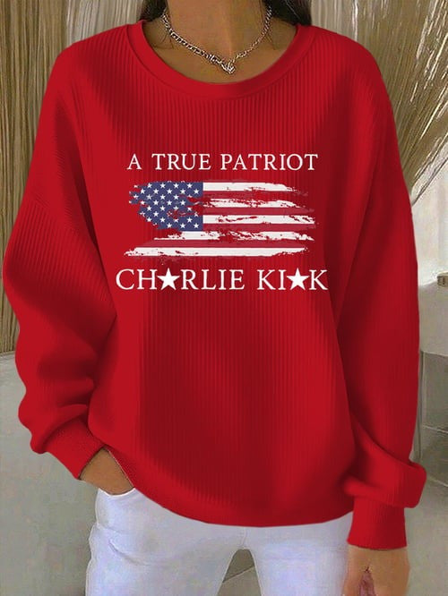 Charlie Kirk Freedom Merch Sweatshirt A True Patriot Usa Rip CK 47 TPUSA Freedom Shirts