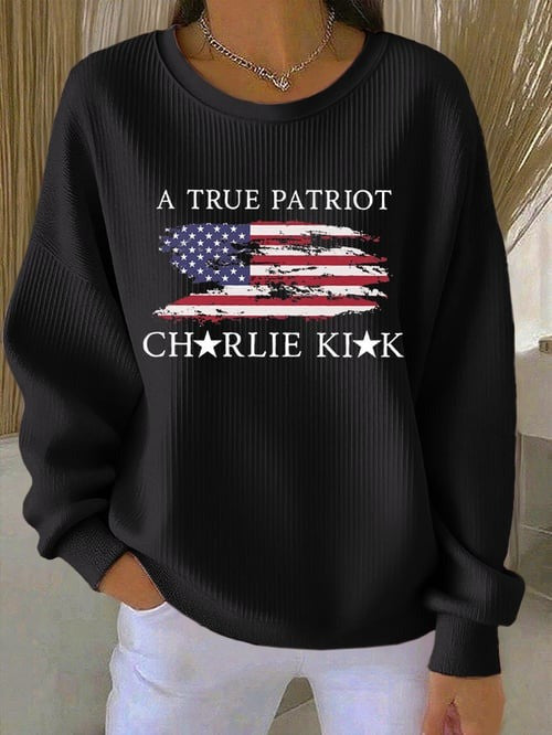 Charlie Kirk Freedom Merch Sweatshirt A True Patriot Usa Rip CK 47 TPUSA Freedom Shirts