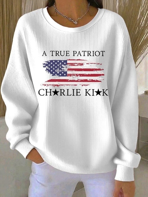 Charlie Kirk Freedom Merch Sweatshirt A True Patriot Usa Rip CK 47 TPUSA Freedom Shirts