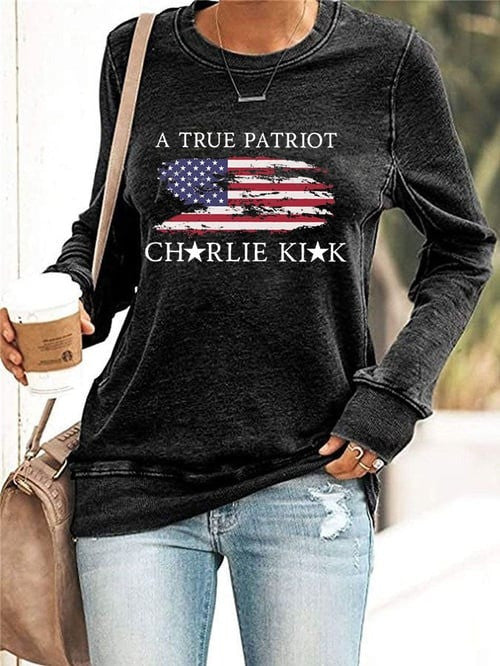 Charlie Kirk Freedom Merch Sweatshirt A True Patriot Usa Rip CK 47 TPUSA Freedom Shirt
