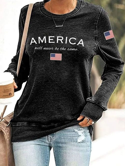 Charlie Kirk TPUSA Merch Sweatshirt America Will Never Be The Same RIP Charlie Live Free Shirt
