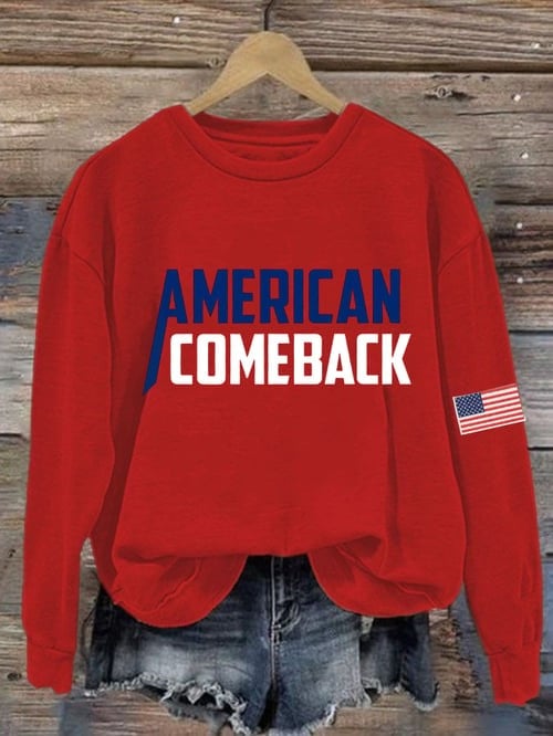 Charlie Kirk TPUSA Merch Sweatshirt American Comeback R.I.P Charlie Live Free Shirt