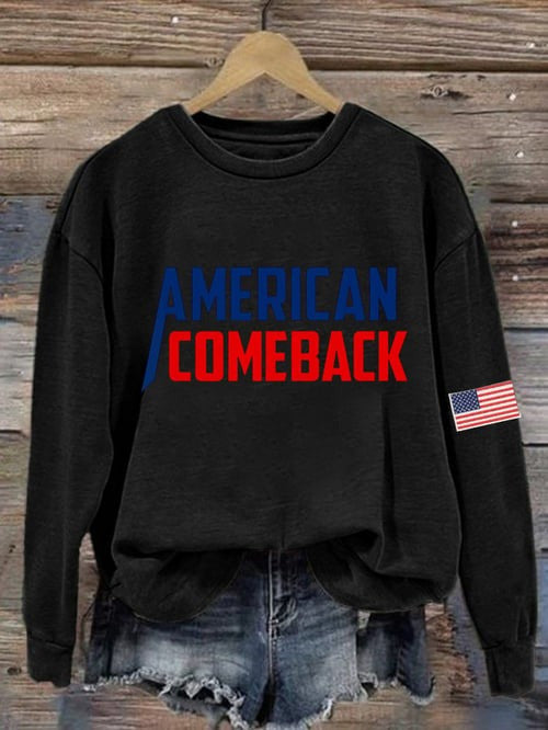 Charlie Kirk TPUSA Merch Sweatshirt American Comeback R.I.P Charlie Live Free Shirt