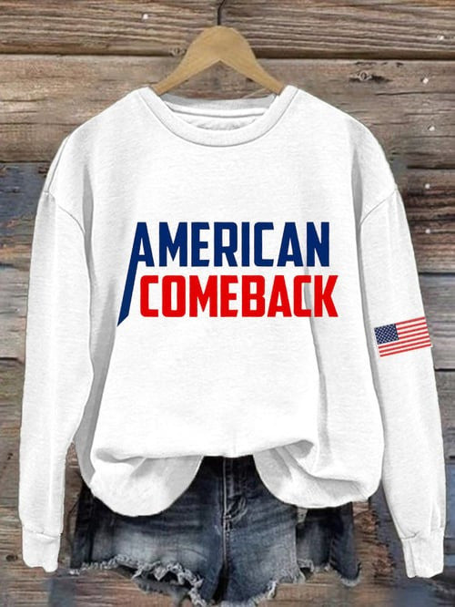 Charlie Kirk TPUSA Merch Sweatshirt American Comeback R.I.P Charlie Live Free Shirt