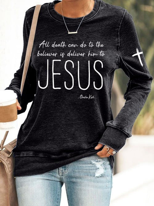 Charlie Kirk TPUSA Merch Sweatshirt Deliver Him To Jesus RIP Turning Point Freedom Shirt