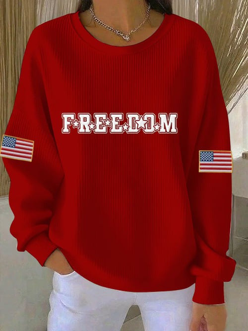 Charlie Kirk Freedom Sweatshirt American Flag Freedom Clothing Tribute To Charlie Kirk Gifts