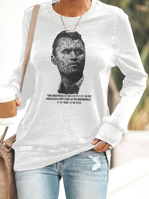 Charlie Kirk Memorial Sweatshirt The Greatness Of Our Nation RIP Charlie Kirk Gifts