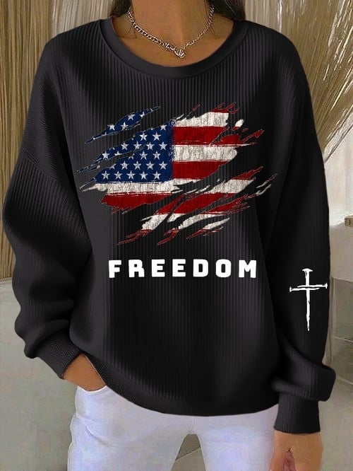 Charlie Kirk Freedom Sweatshirt It's All About Jesus Charlie Kirk Commemorative Gifts