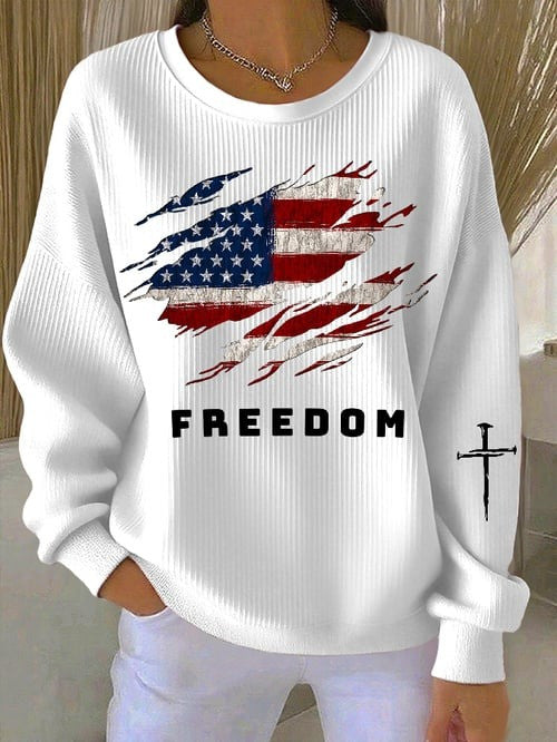 Charlie Kirk Freedom Sweatshirt It's All About Jesus Charlie Kirk Commemorative Gifts
