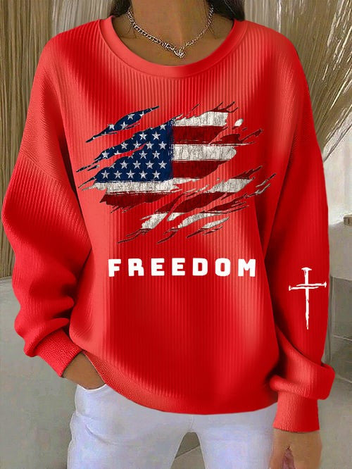 Charlie Kirk Freedom Sweatshirt It's All About Jesus Charlie Kirk Commemorative Gifts