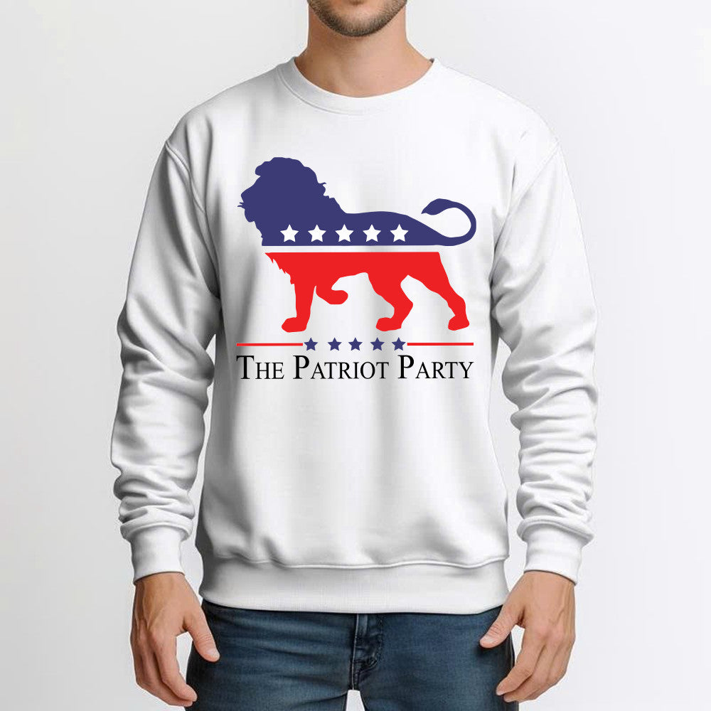 The Patriot Party Shirt Political Lion Trump MAGA The Patriot Party Sweatshirt Merch