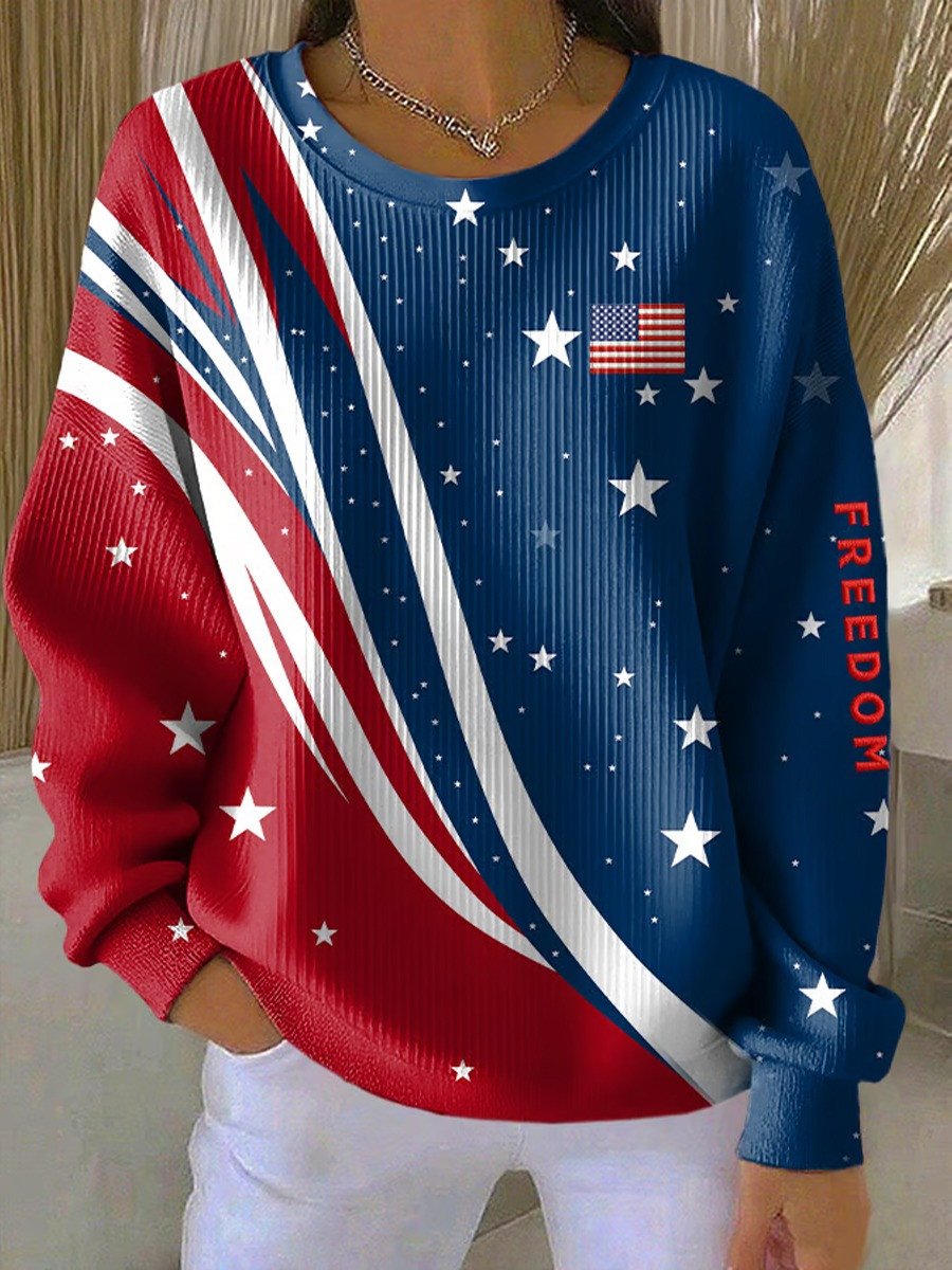Charlie Kirk Sweatshirt Freedom America Flag In Loving Memory Presents For Patriots