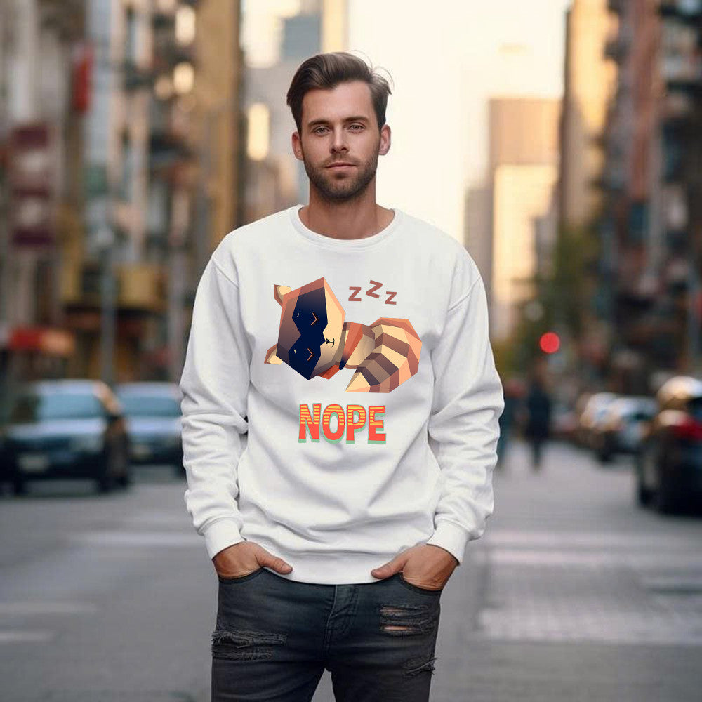 Racoon Sleeping Nope Sweatshirt Funny Raccoon Shirt Related Themed Gifts