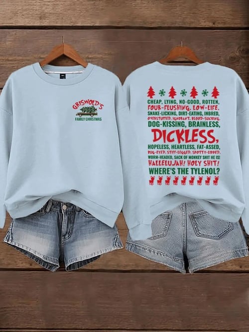 Griswold Family Christmas Sweatshirt Funny Quote Ugly Xmas Clothing Gifts For Friends