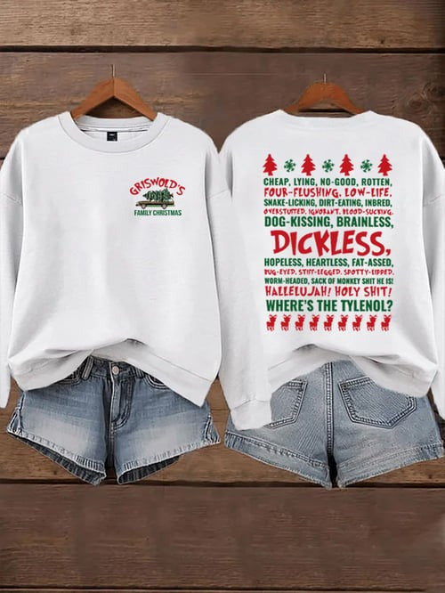 Griswold Family Christmas Sweatshirt Funny Quote Ugly Xmas Clothing Gifts For Friends