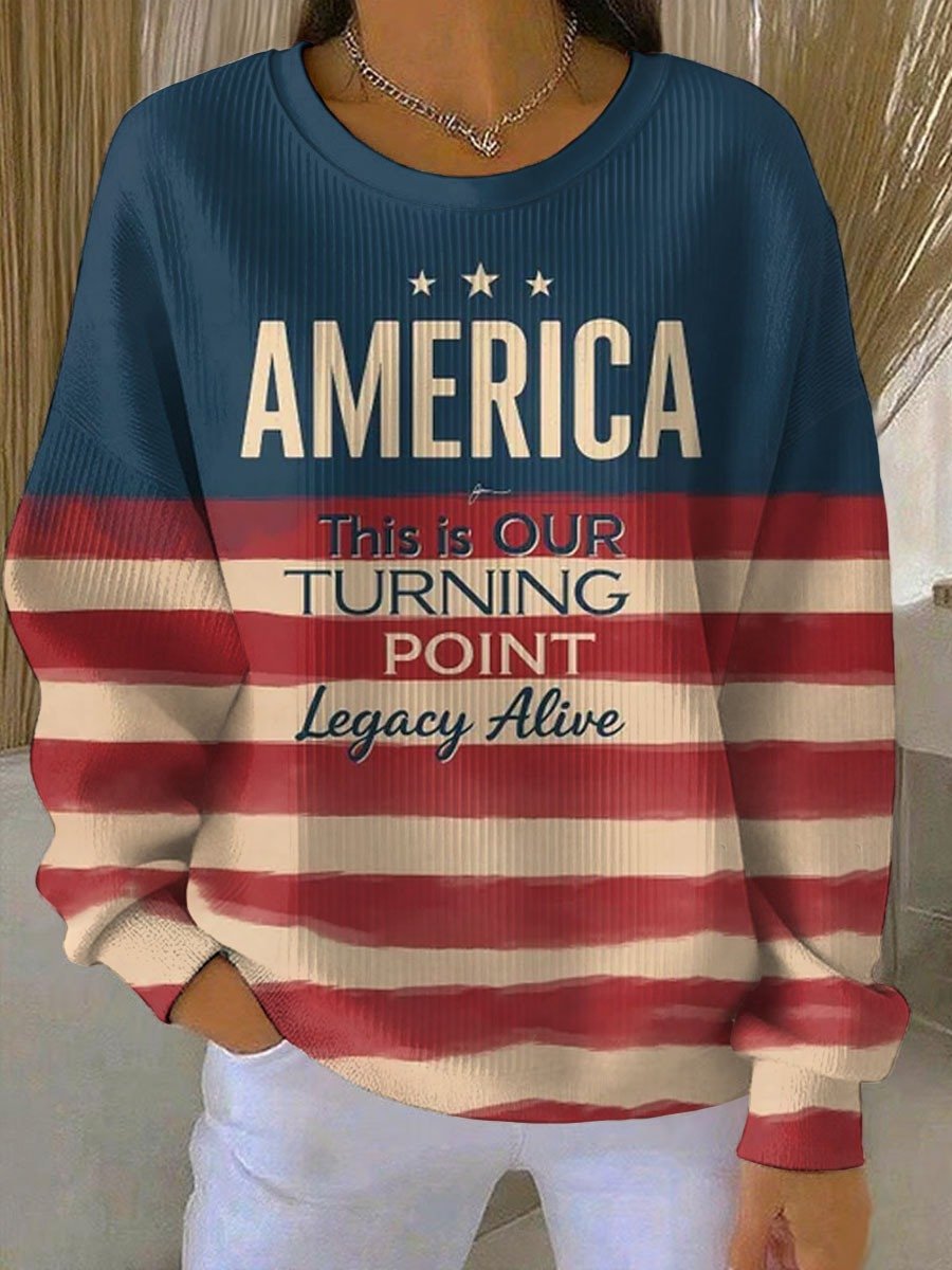 Charlie Kirk Sweatshirt This Is Turning Point Legacy Alive Clothing Patriotic Memorial Gifts