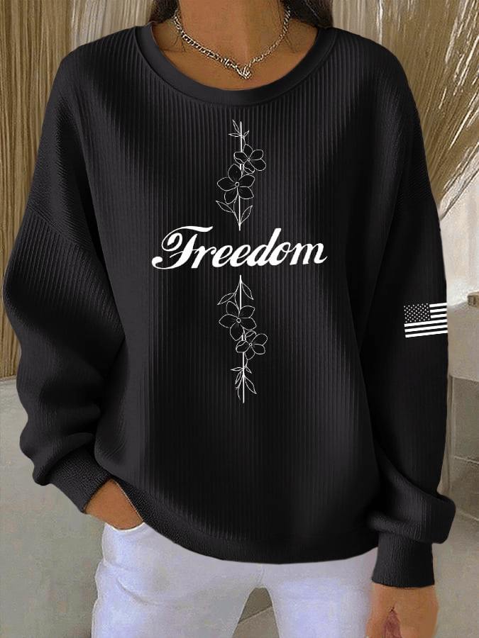Charlie Kirk Freedom Sweatshirt Turning Point USA Merch Charlie Kirk Apparel Clothing Gift for My Wife