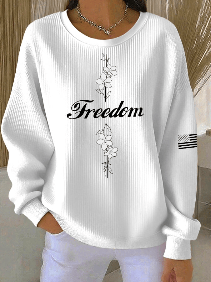 Charlie Kirk Freedom Sweatshirt Turning Point USA Merch Charlie Kirk Apparel Clothing Gift for My Wife