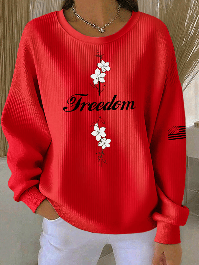 Charlie Kirk Freedom Sweatshirt Turning Point USA Merch Charlie Kirk Apparel Clothing Gift for My Wife