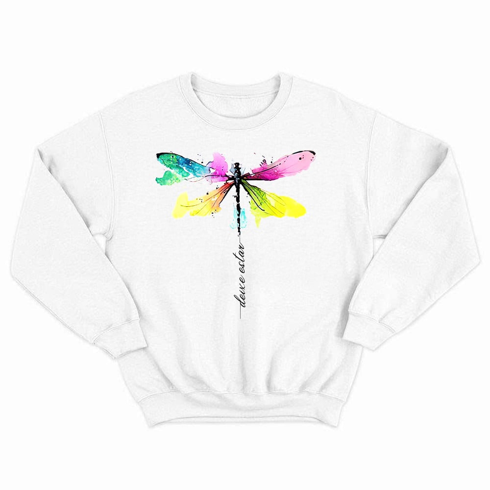 Deixe Estar Colorful Dragonfly Shirt Music Themed Animal Sweatshirt Gift For Teens
