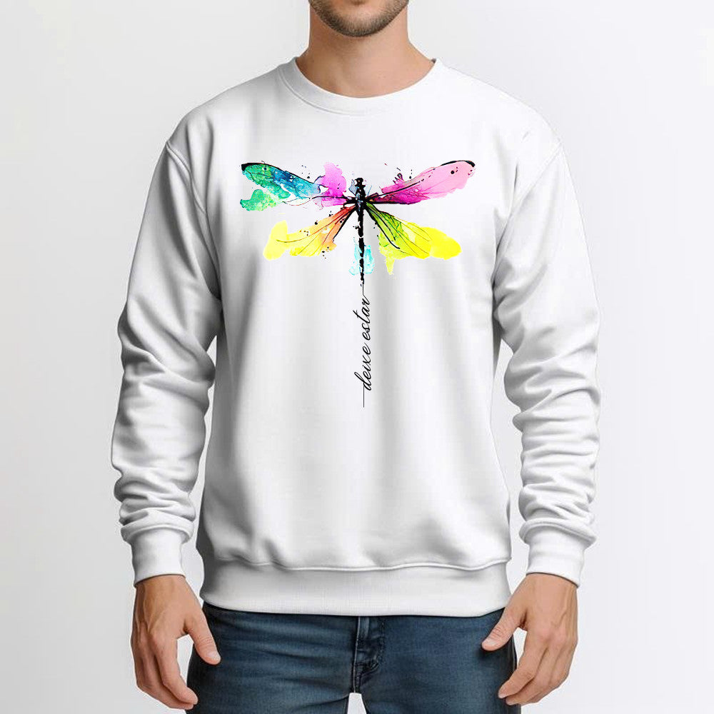 Deixe Estar Colorful Dragonfly Shirt Music Themed Animal Sweatshirt Gift For Teens