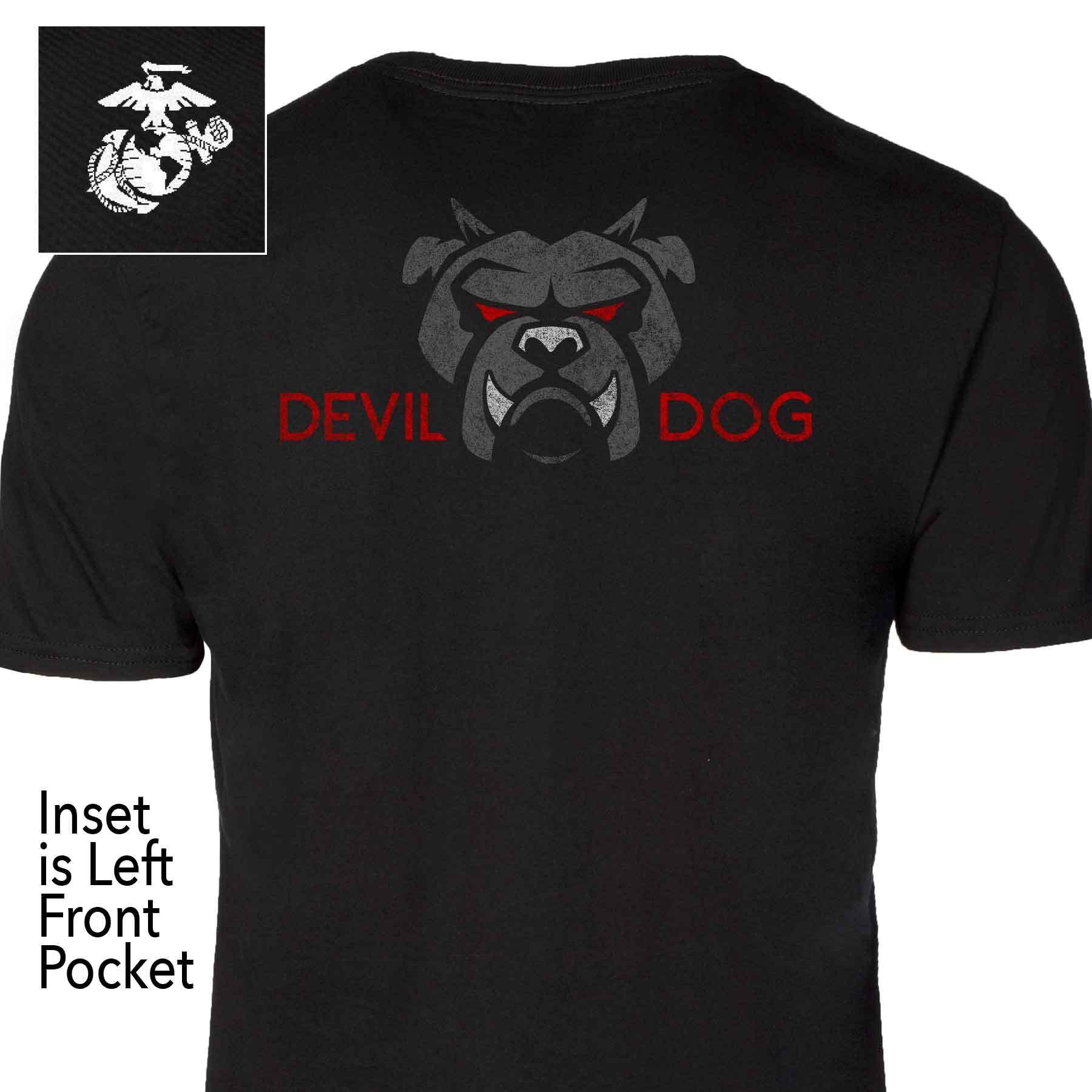 1775 Devil Dogs Black Shirt US Marine Corps T-Shirt Gifts For Patriots - Liberish
