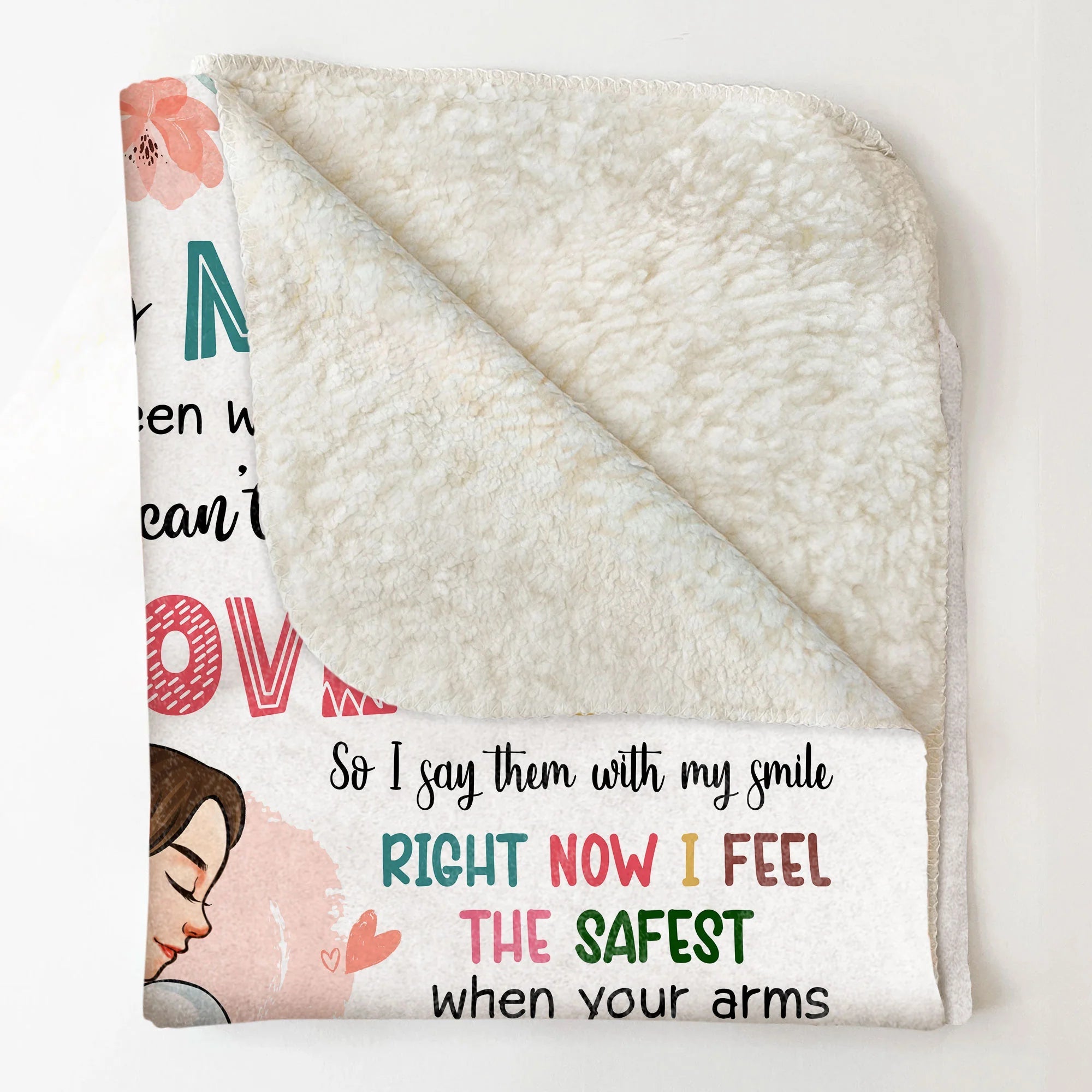 Floral Gift For Mom Personalized Blanket - Custom Name, I've Only Been With You For Just A Little Blanket - Gift For Mother's Day, Presents For Mom