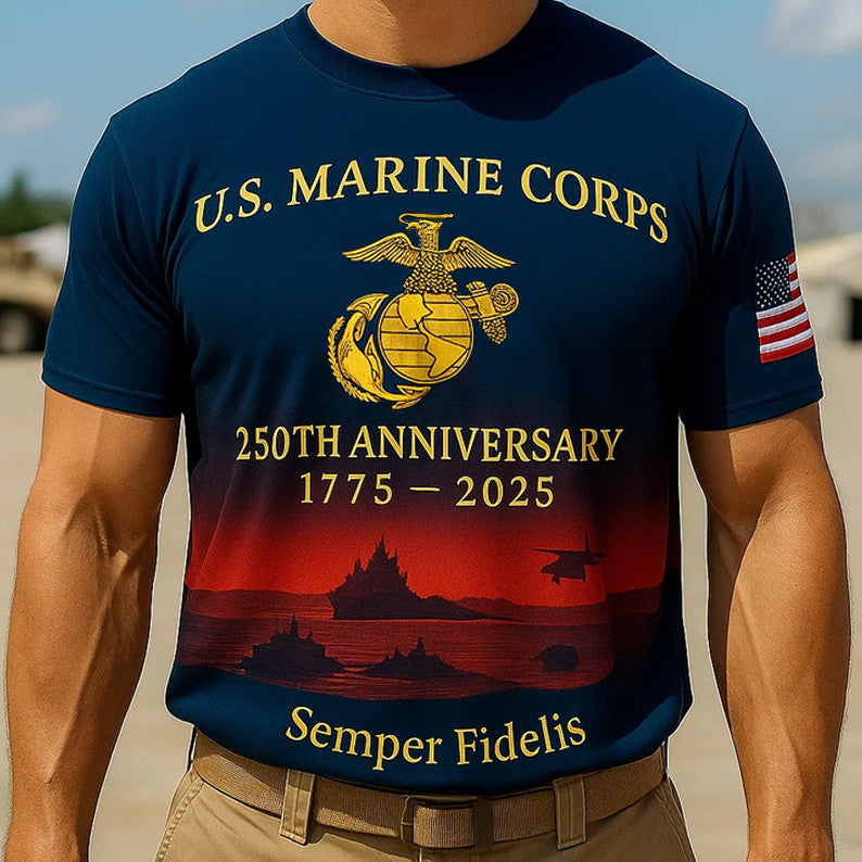 250th Anniversary Marine Corps 1775 2025 Shirt Marines T-Shirt Gifts For Him - Liberish