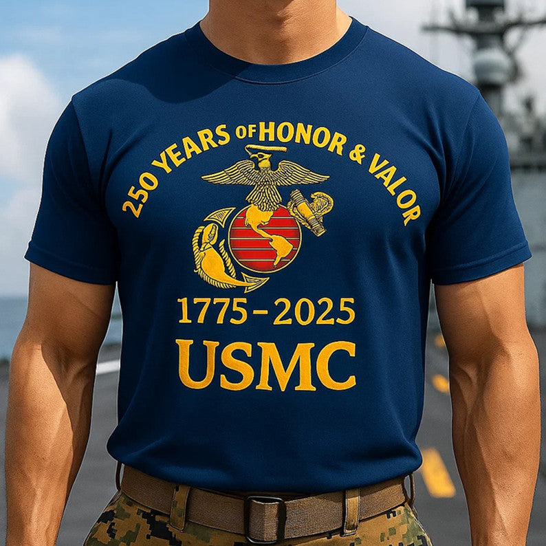 250th Anniversary Marine Corps 1775 2025 Shirt USMC T-Shirt Gifts For Him - Liberish
