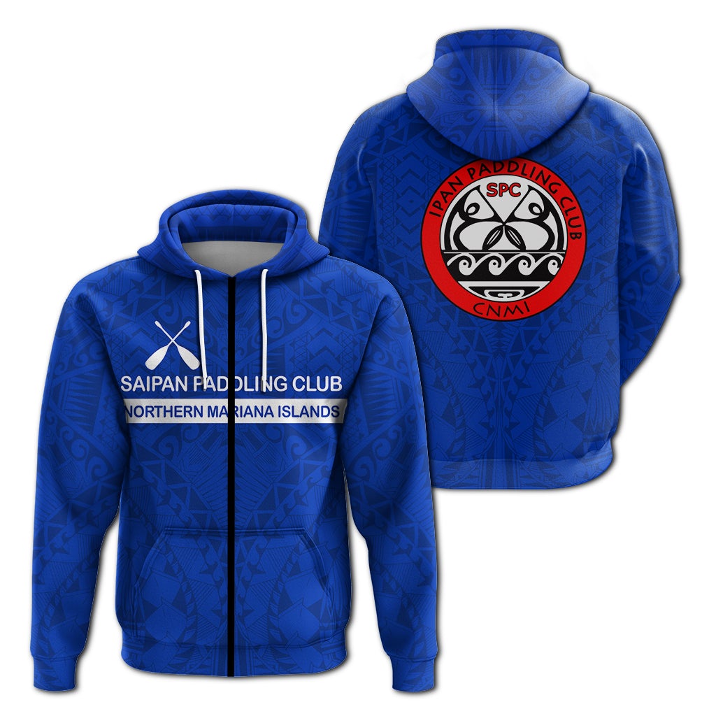 Saipan Paddling Club Spc Northern Mariana Islands Zip Up Hoodie LT12