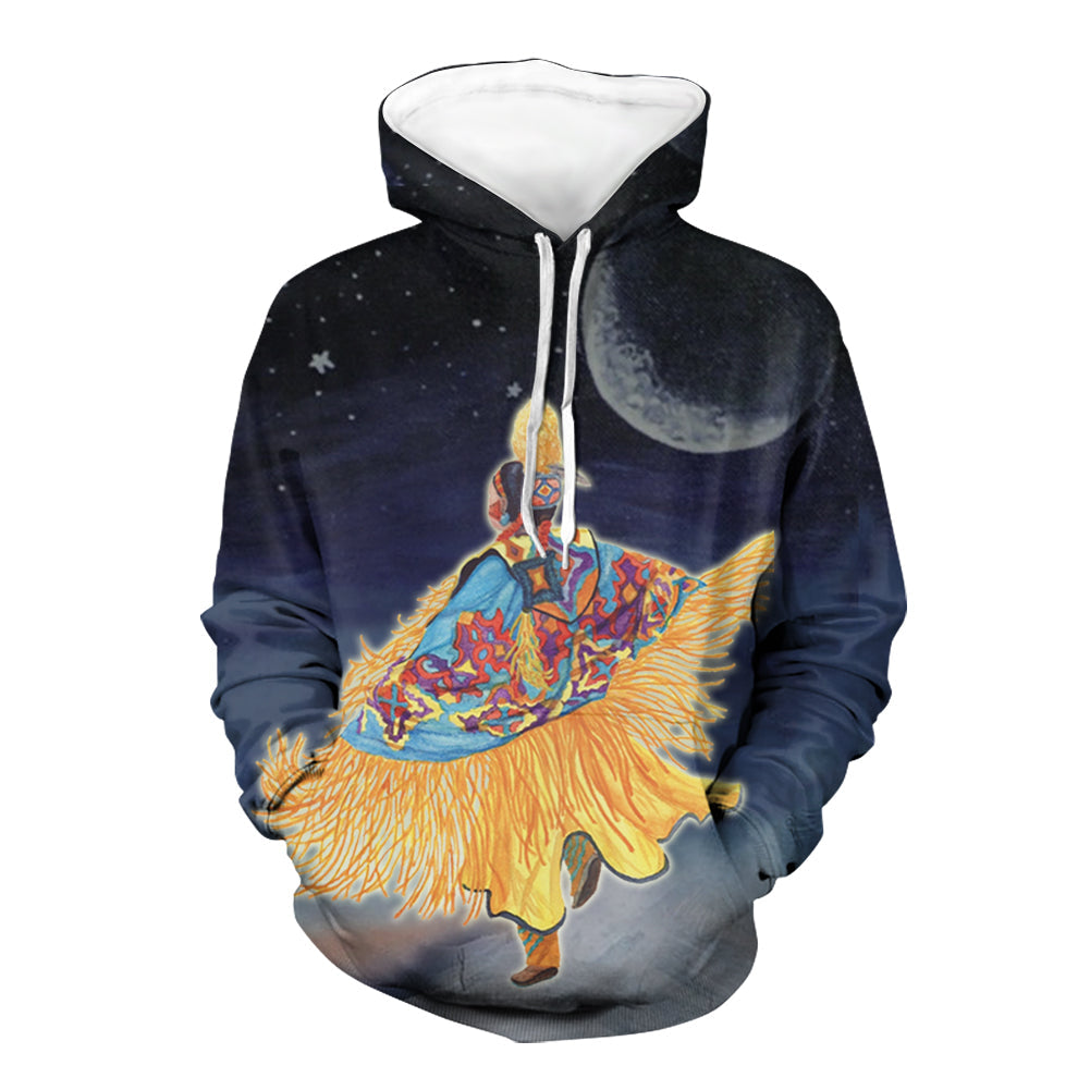 Pow Wow Dancer Native American All Over Hoodie LT10