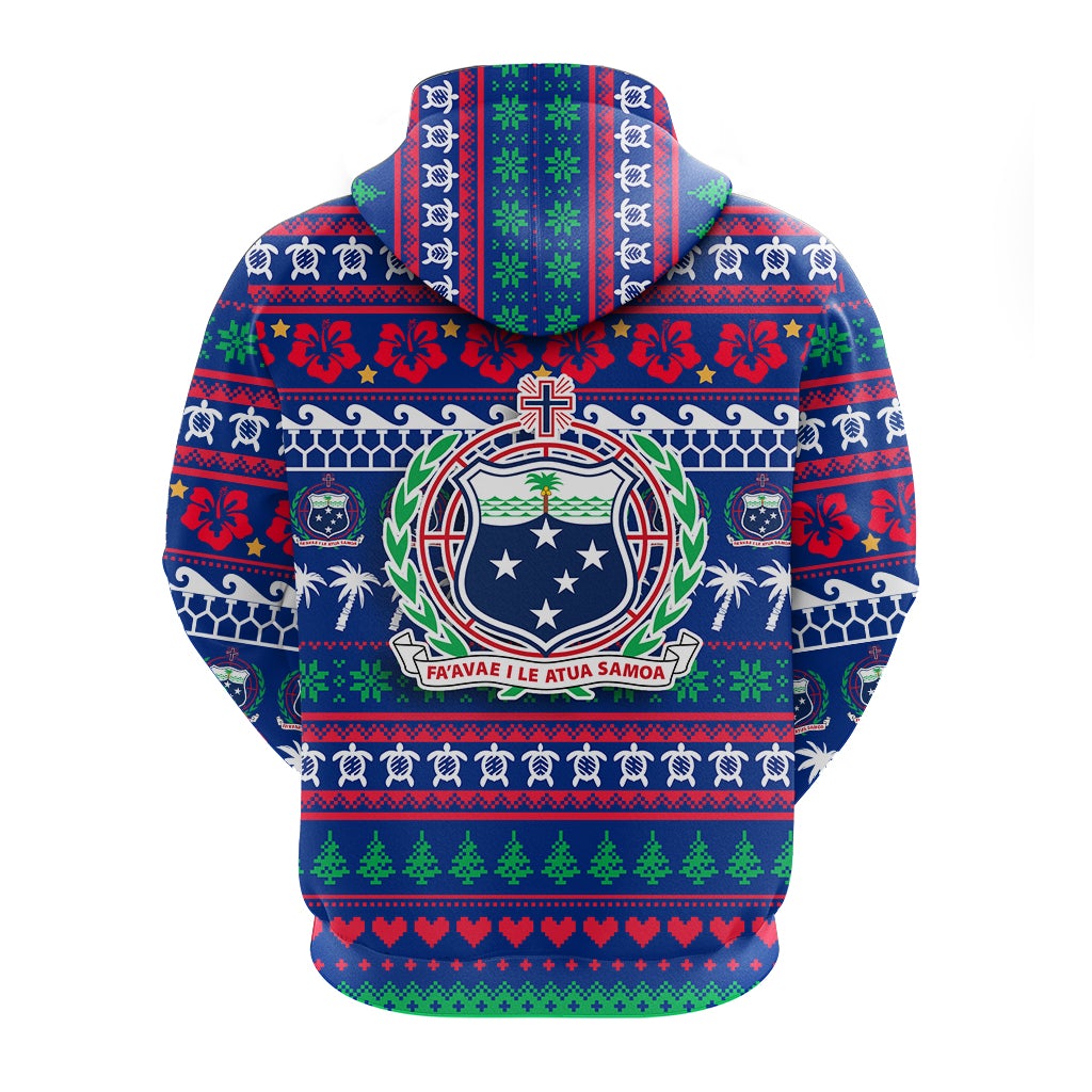 Samoa Christmas Zip Hoodie Ugly Christmas LT12