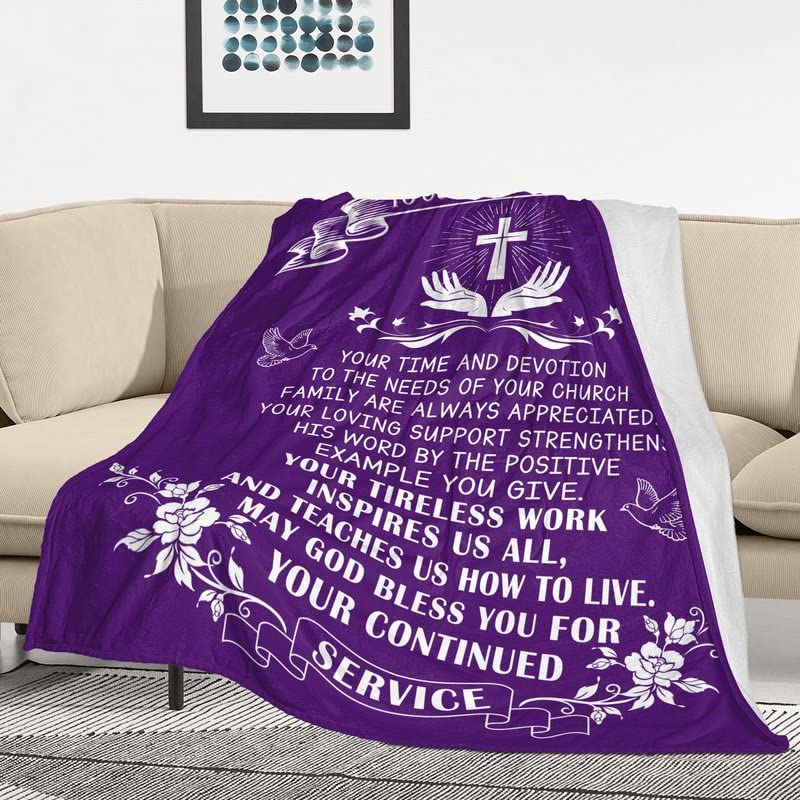 Gifts For Pastors Wife Blankets, Gift From Husband Blanket For Christmas Wedding Anniversary Birthday Valentine's Day - To Our Pastor's Wife Blanket