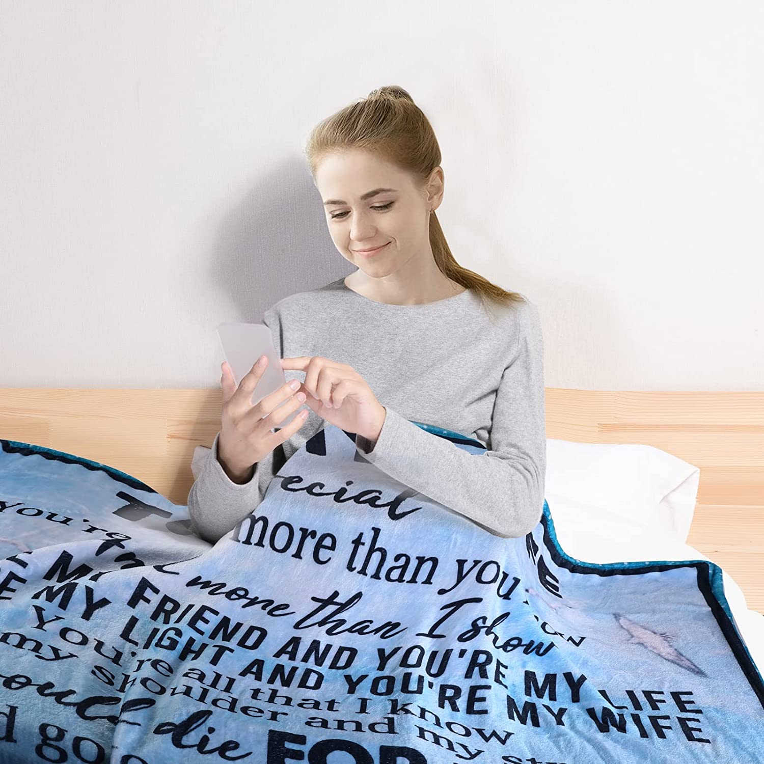 Gift For Wife Blanket - To My Wife, Couple Beach Blanket - Romantic Gift For Wife From Husband, Birthday, Christmas, Valentines, Anniversary Blanket - I Love You Blanket