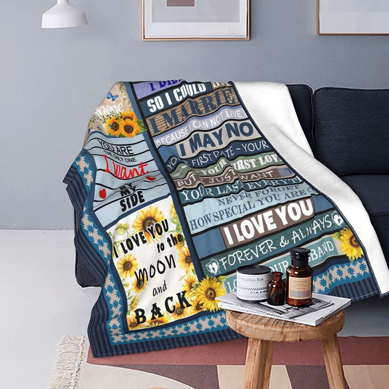Gift For Wife, Couple Blanket, I Married You Blanket, You Are The Only One I Want By My Side Blanket - Valentine, Christmas, Wedding Anniversary Fleece Blanket