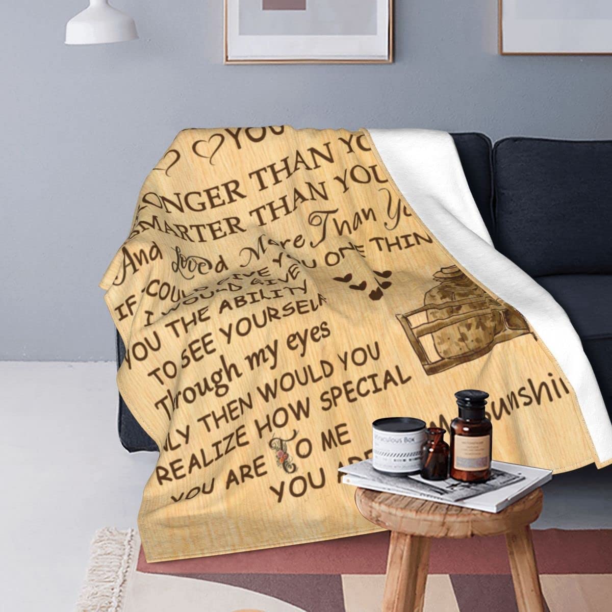 To My Wife Blanket from Husband, Romantic Gifts for Her, Super Soft Throw Blanket for Her, Wife Gifts from Husband, Best Gift Ideas For Wife
