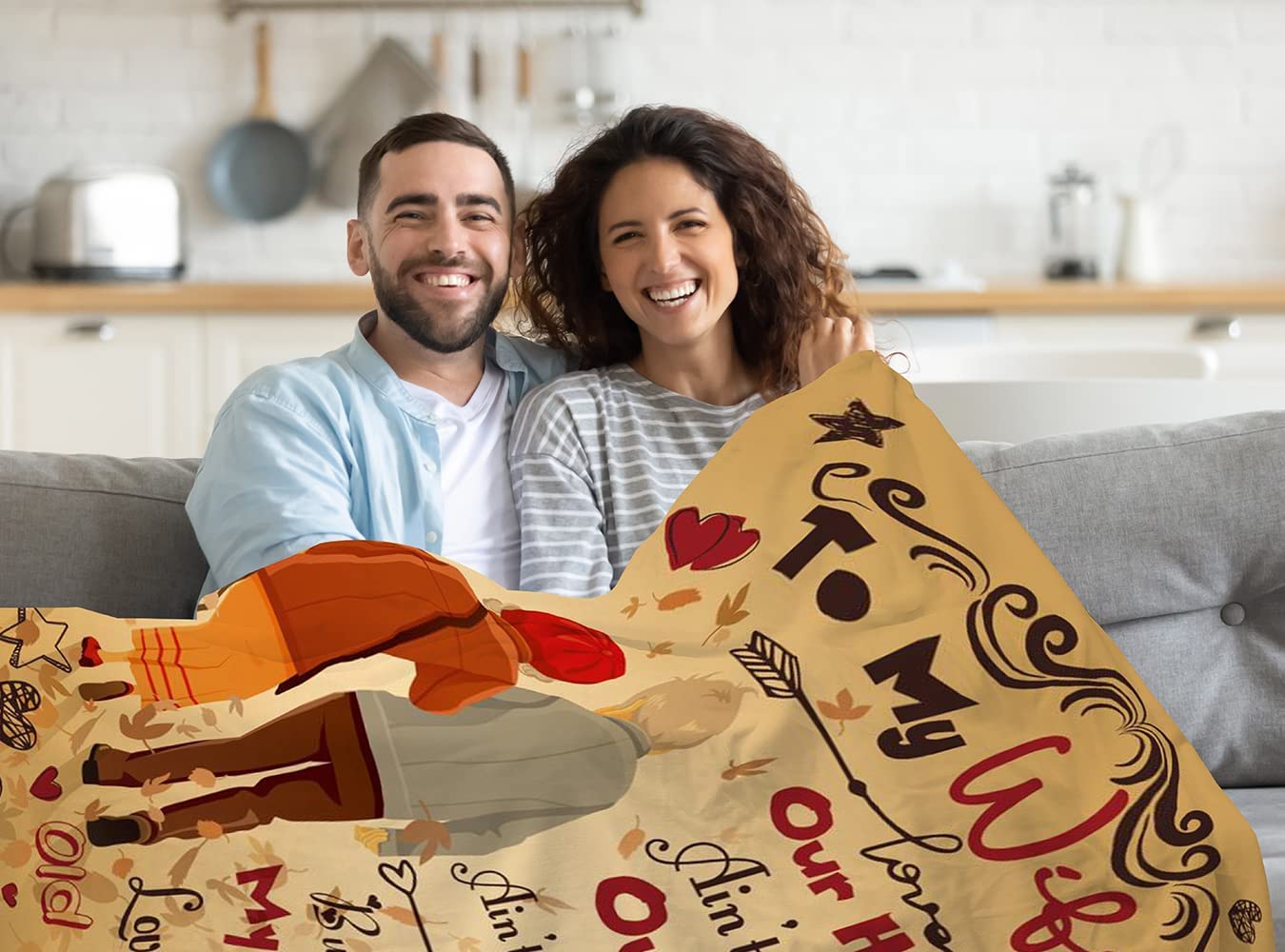 To My Wife Blanket from Husband, Romantic Valentine Anniversary Birthday Gift for Wife, Soft Warm Lightweight Fleece Throw Blanket, Best Gift Ideas For Wife, Gift For Wife