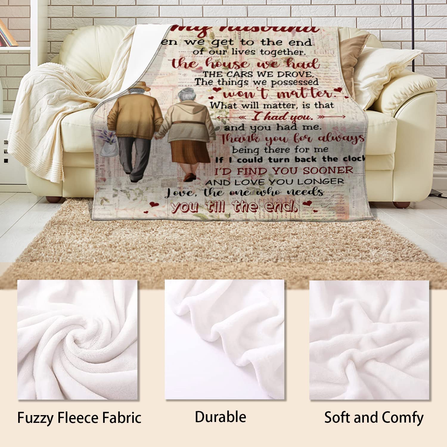 Gift For Husband, Couple Blanket, The House We Had Blanket , What Will Matter, Is that I had you Blanket - Valentine, Christmas, Wedding Anniversary Fleece Blanket