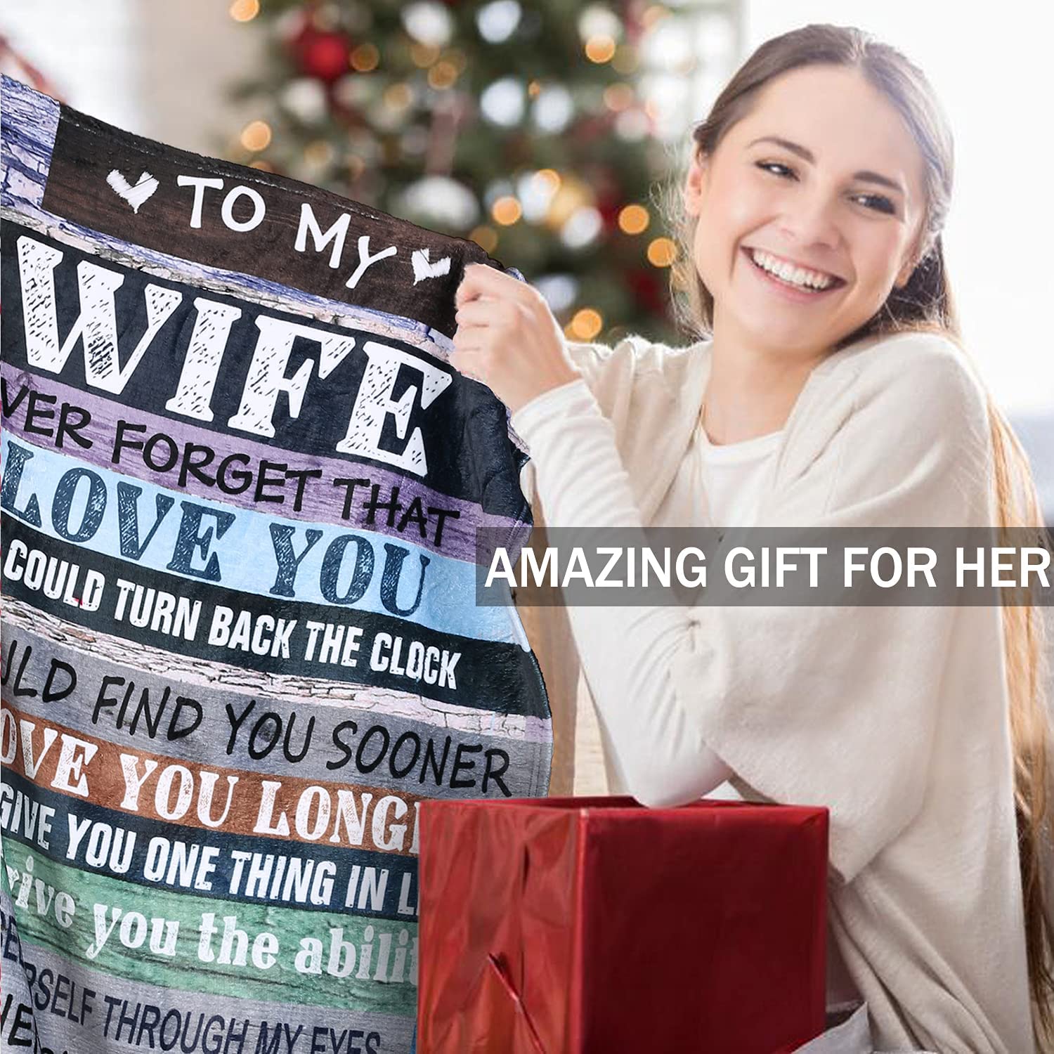 Gift For Wife Blanket - To My Wife Blanket - Romantic Gift For Wife From Husband, Birthday, Christmas, Valentines, Anniversary Blanket