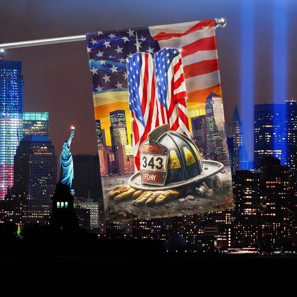9 11 Flag Patriot Day Flag Never Forget September 11 2001 911 Twin Towers Flag - Liberish
