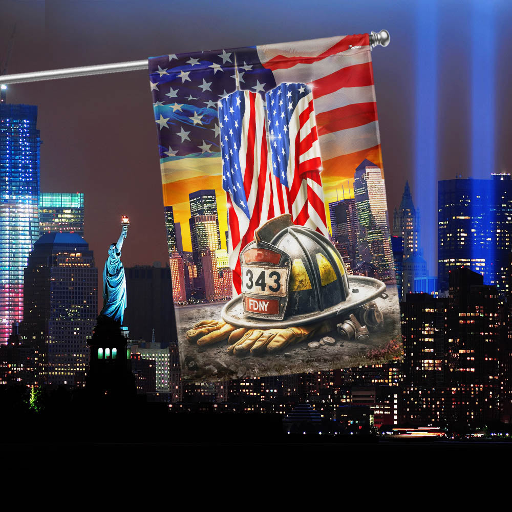 9 11 Flag Patriot Day Flag Never Forget September 11 2001 911 Twin Towers Flag - Liberish