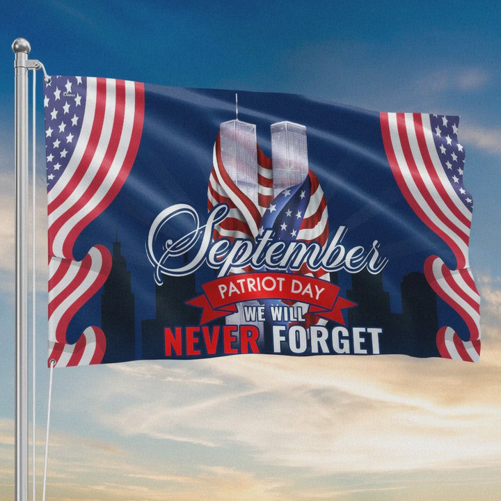 9 11 Memorial Patriot Day Grommet Flag - Liberish