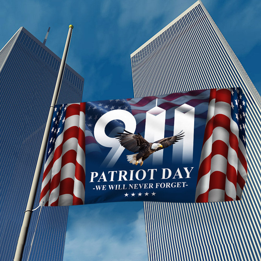 911 Attacks Patriot Day September 11th Never Forget Grommet Flag - Liberish