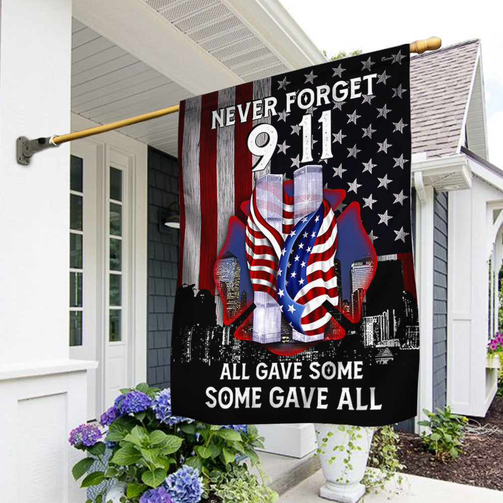 911 Flag Patriot Day All Gave Some Some Gave All Flag - Liberish