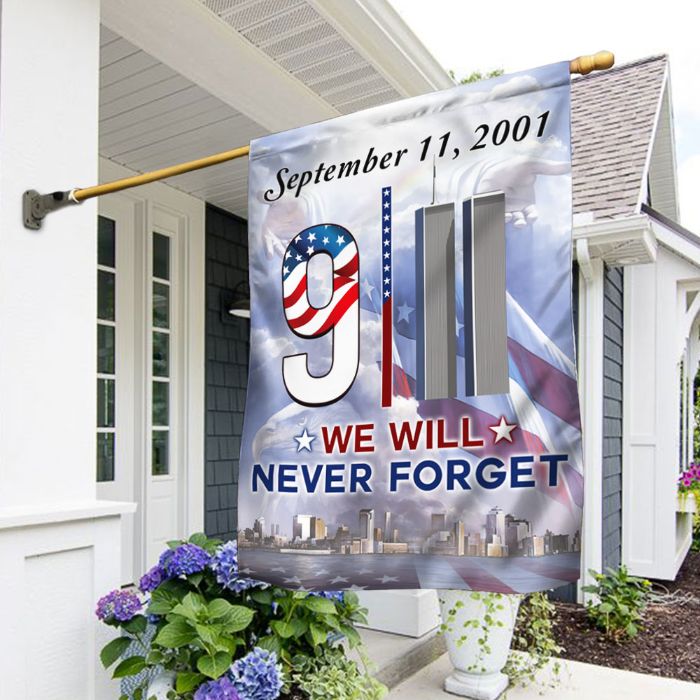 911 Flag We Will Never Forget - Liberish